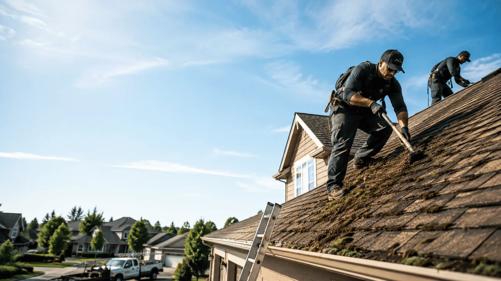 Roof Moss Removal in Plano, IL near me